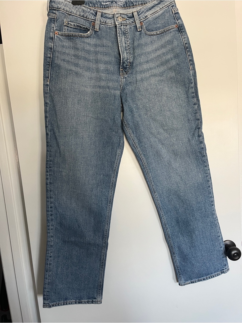 Old Navy Medium Light Blue Straight Leg Jeans